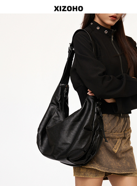 包包女斜挎包辣妹腋下包设计感小众饺子包超大容量2025新款单肩包