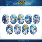 凹凸世界官方周边 七创社 睁眼ver.椭圆角色徽章吧唧 临渊系列