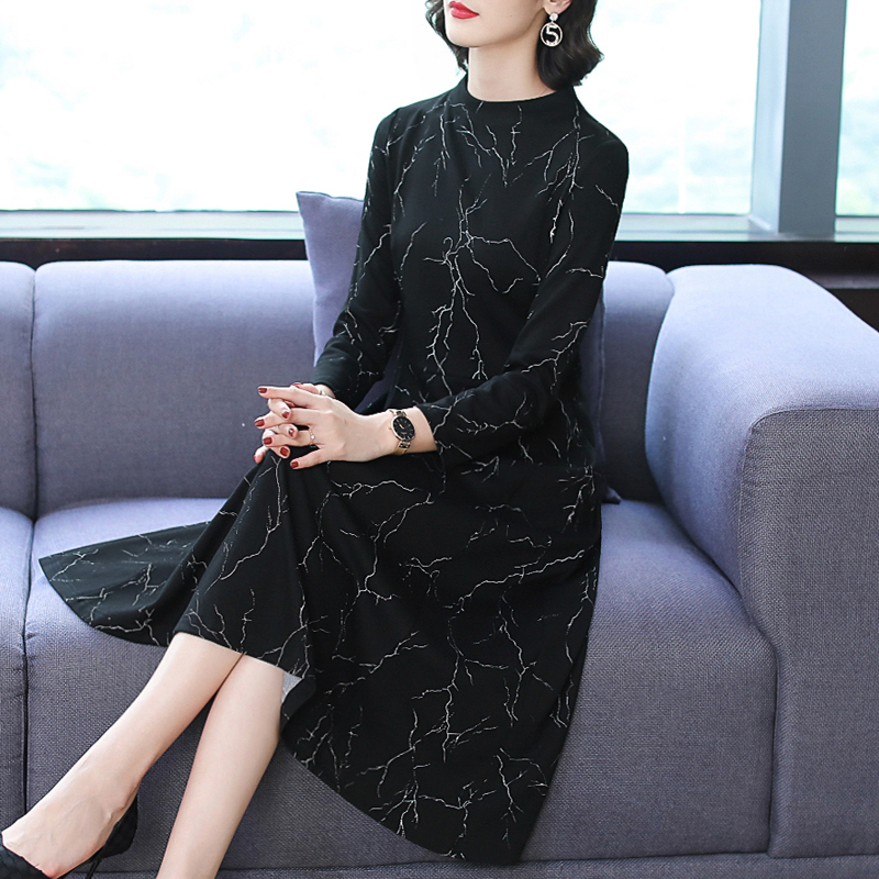 春秋大码女装阔太太贵夫人打底裙子满68元可用3元优惠券