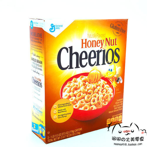 原装美国正品燕麦燕麦圈晶磨即食
