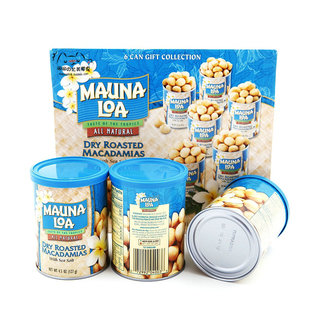 美国MaunaLoa莫纳罗夏威夷果仁盐焗口味113g 坚果零食 6罐680G装