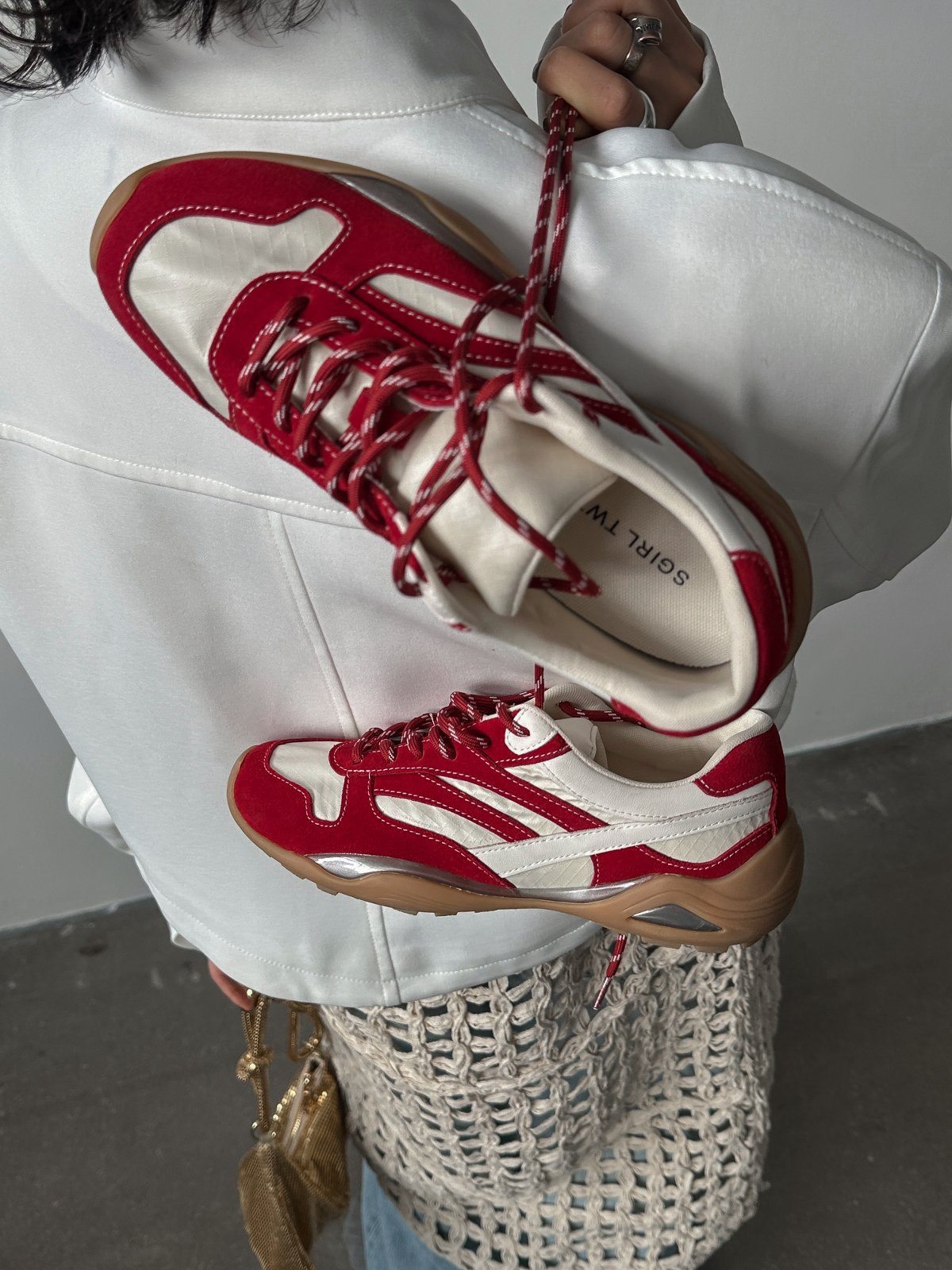 SGIRL TWTW韩系撞色设计感户外运动鞋女2026新款透气软底阿甘鞋潮,女鞋,德训鞋,淘宝优惠券,粉丝福利购,淘宝优惠卷