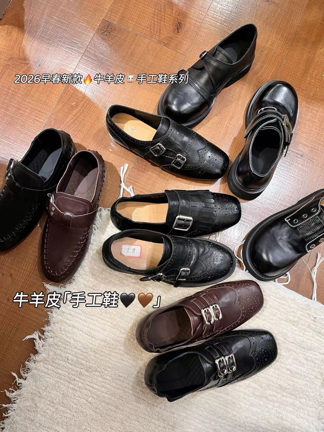 2026新款真皮乐福鞋女厚底增高英伦风小皮鞋女鞋显脚小单鞋女鞋潮,女鞋,乐福鞋（豆豆鞋）,淘宝优惠券,粉丝福利购,淘宝优惠卷