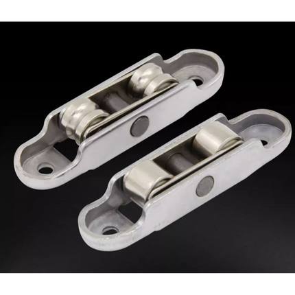 塑钢窗滑轮 门窗平移可调推拉窗户双滚轮8088窗平槽轴承轮子配件