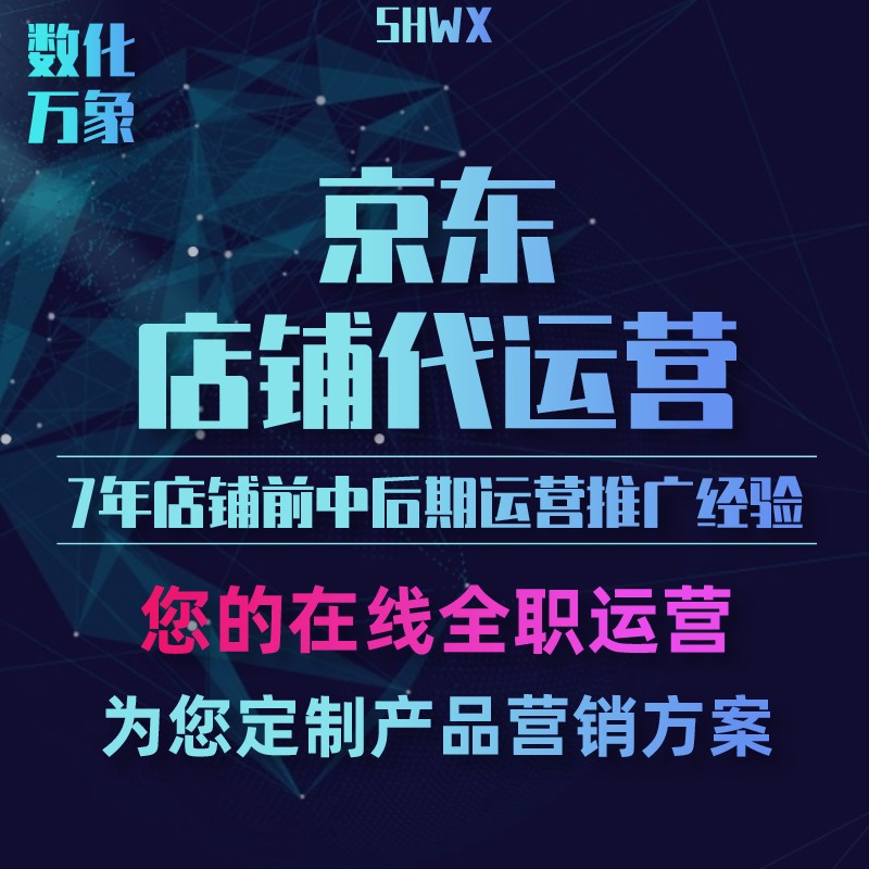 京东天猫淘宝电商代运营网店托管万相台京准通快车整店铺推广数据