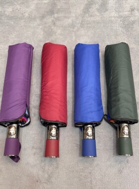 外贸自动雨伞加大加固16骨防风彩虹伞男女学生大号折叠出口原单伞