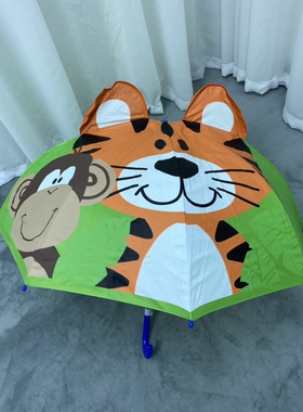 立体卡通儿童伞可爱动物创意轻便幼儿园男女儿童雨伞耳朵自动伞