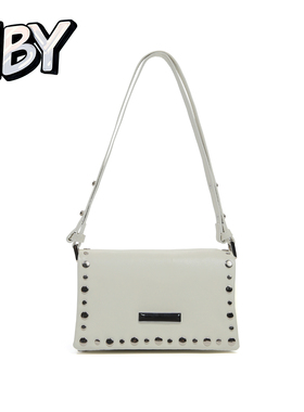 NBY原创潮牌小众铆钉腋下包女2026新潮流小方包邮差包单肩斜挎包