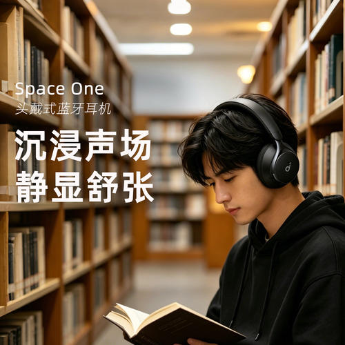 Soundcore/声阔SpaceOne漫游S1头戴式蓝牙耳机游戏音乐主动降噪