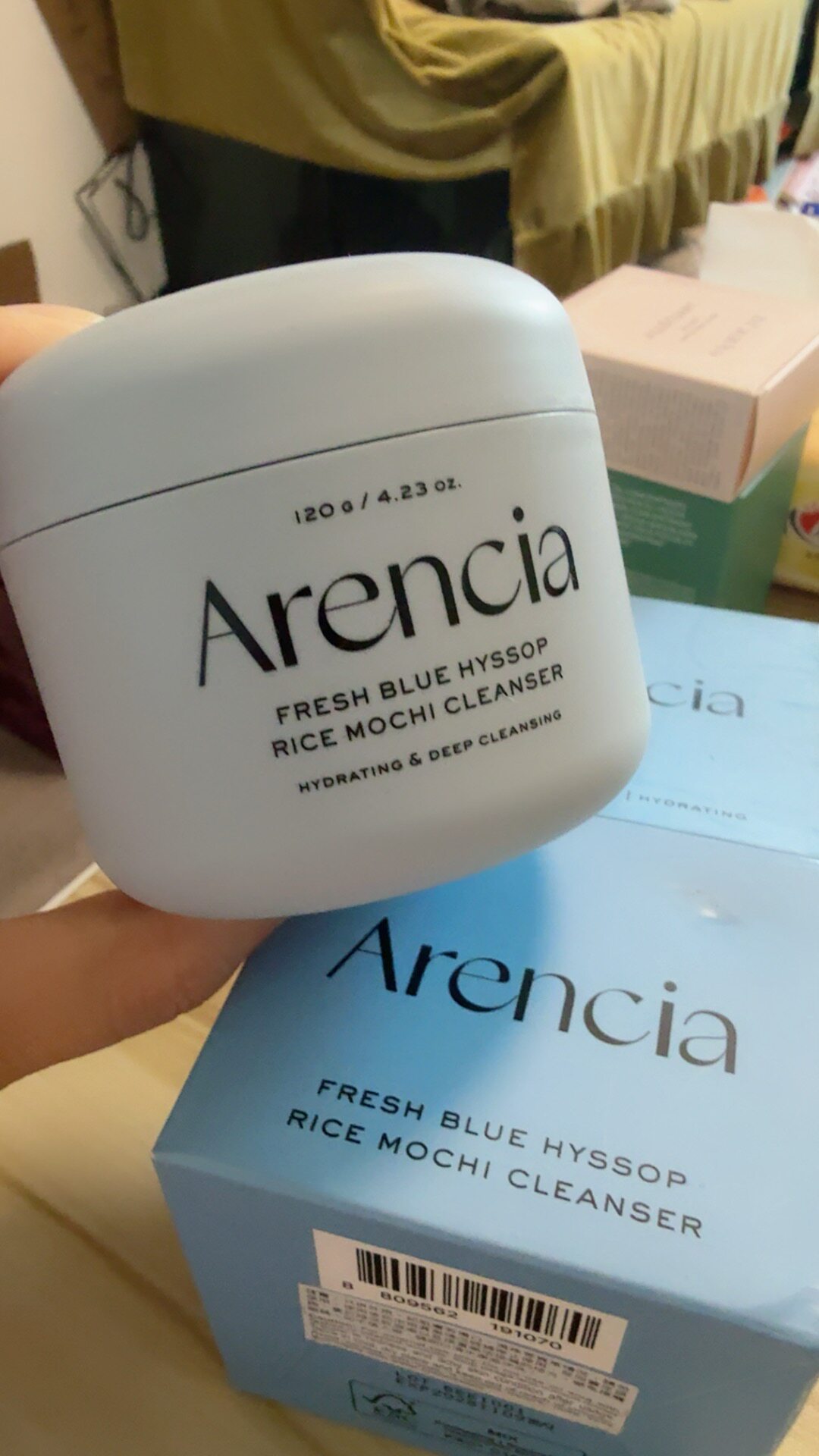 韩国arencia 蓝色牛藤米卸妆