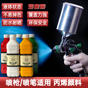 喷枪专用液体水性丙烯颜料泡沫水泥假山仿真树草皮植被墙绘不掉色