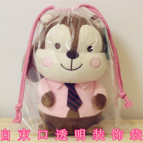 【天之晴】娃娃透明袋抽绳自束口