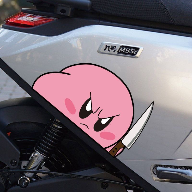 九号拉花电动车改装贴纸草莓熊卡通装饰贴N90M95车贴通用可爱