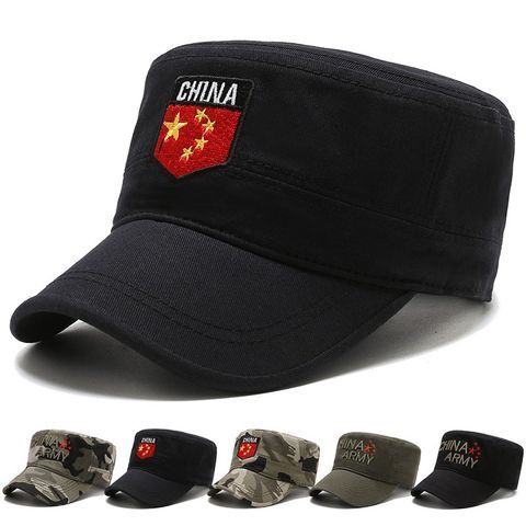 春夏迷彩帽子男平顶帽户外国潮帽男时尚百搭鸭舌帽秋遮阳帽潮