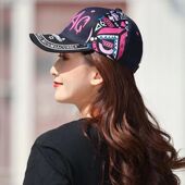 夏天帽子女款 鸭舌帽 帽子印花时尚 遮阳帽款 棒球帽韩版