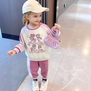 XM529 超重工撞色设计小马宝莉休闲加绒套装 栗子家专属