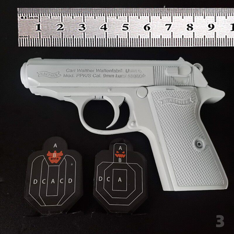 抖音m2瓦尔特合成人金模型不可发射玩具玩具枪属男孩玩具枪ppk653