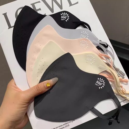 护眼角冰丝高颜值防晒口罩女3D立体遮阳防紫外线夏季面罩口罩