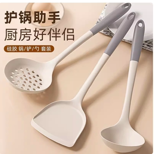 Y食品级硅胶铲子不粘锅专用锅铲耐高温硅胶铲子护锅家用炒菜铲