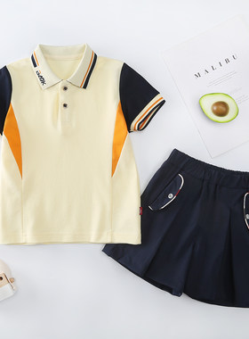 2025新款运动短袖套装夏季学生服