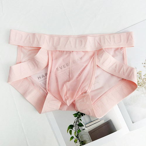 ADANNU男三角内裤透明超薄透气