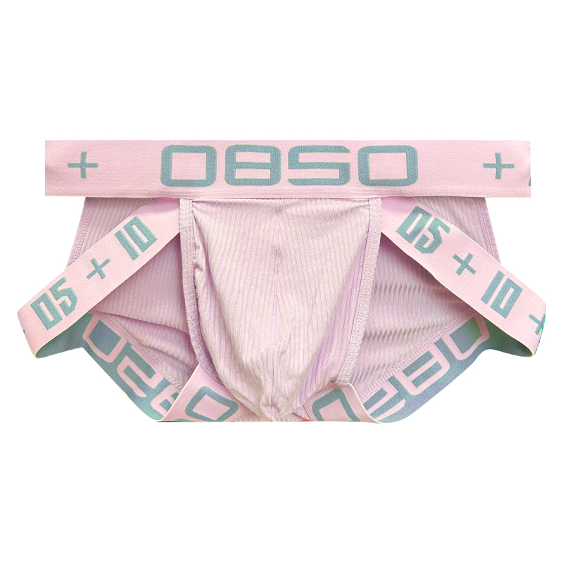 0850男三角内裤镂空螺纹棉提臀