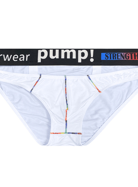 Men underwear pump!男三角内裤吊环镂空莫代尔 性感低腰运动青年