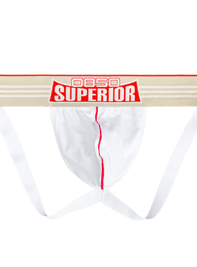 0850内裤男丁字裤双丁纯棉宽腰带 性感纯色低腰提臀U凸薄运动青年