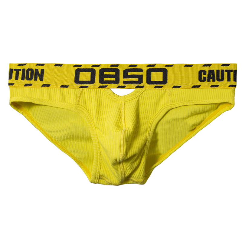 0850男三角内裤破洞纯棉舒适性感