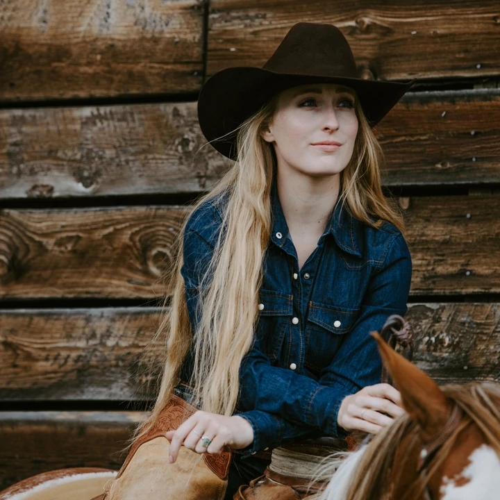 STETSON美国手产羊毛呢毡帽草原帽卷边西部牛仔帽男女骑马大檐帽