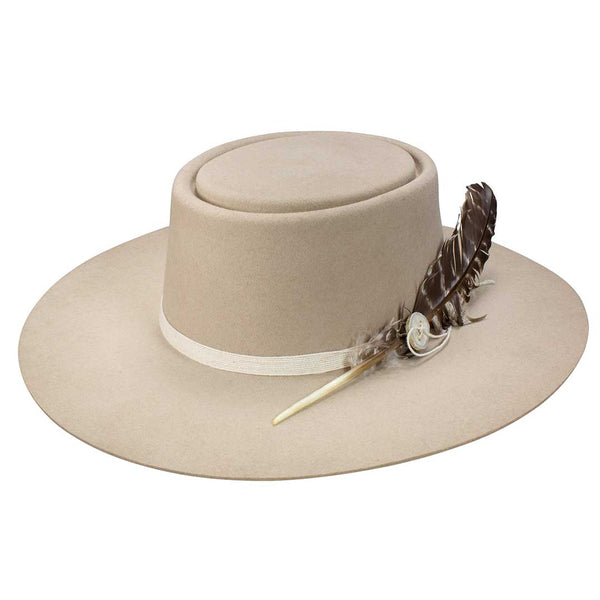 Stetson羊毛毡帽复古宽檐牛仔帽