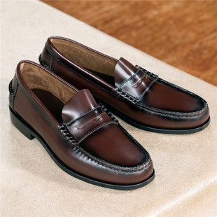 美国代购Florsheim富乐绅牛皮真皮套脚吸汗商务正装皮鞋德比鞋男