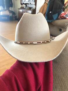 CODY JAMES美国产大帽檐西部牛仔帽藏式礼帽纯羊毛骑马帽白色毡帽
