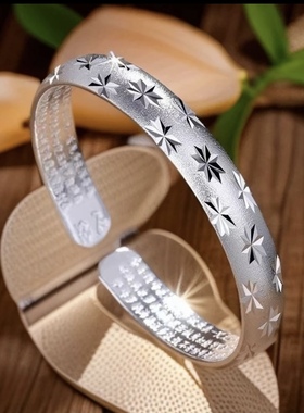 时尚古法满天星开口心经手镯ZD0780