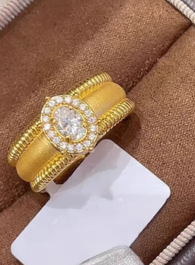 时尚古法丝绒鸽子蛋送女友礼物戒指ZD0707