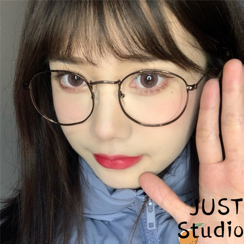 ins网红款小圆框学生斯文眼镜