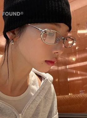 2026新款银色椭圆框高智墨镜