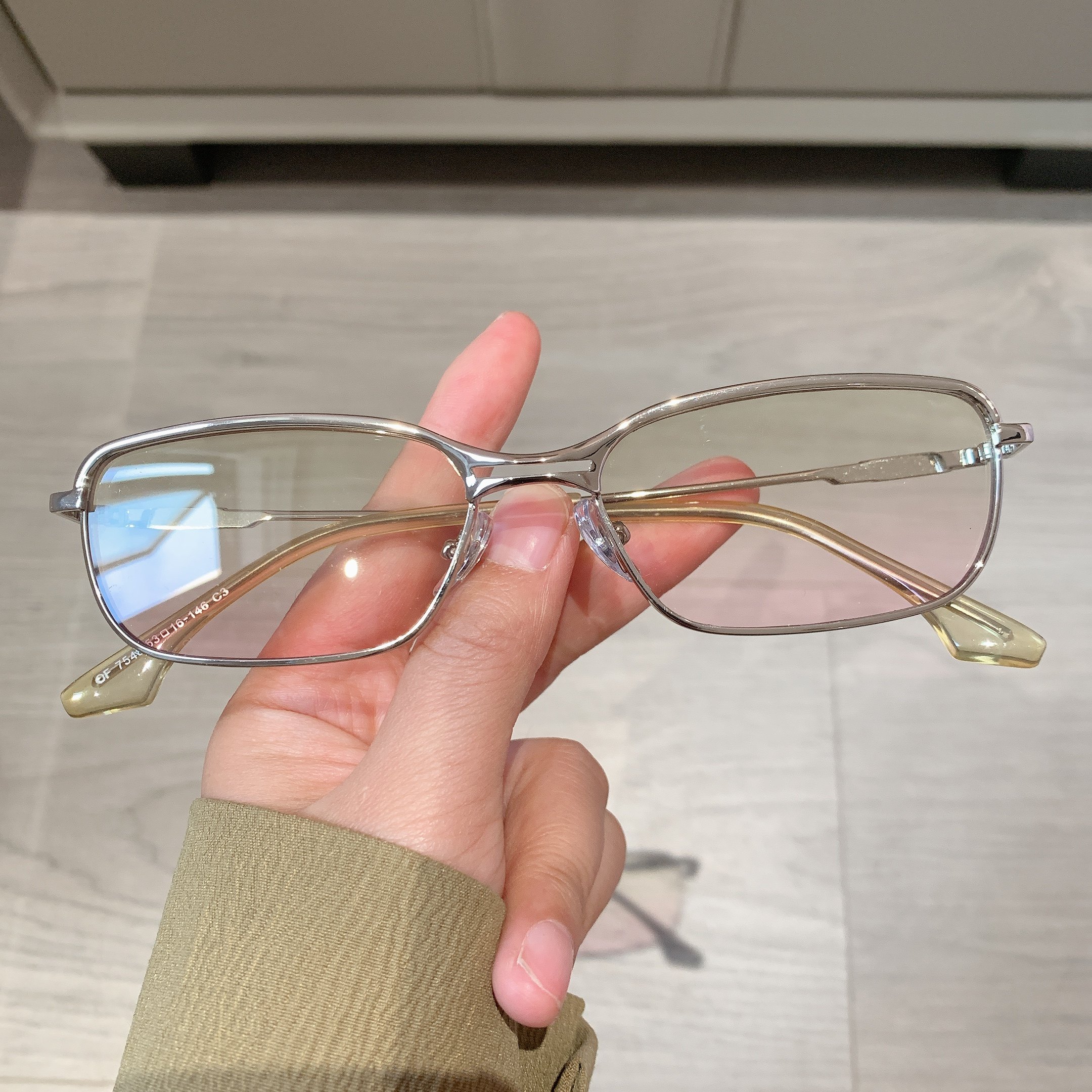 渐变绿粉墨镜时尚韩版方形个性嘻哈太阳镜凹造型男女防紫外线新款