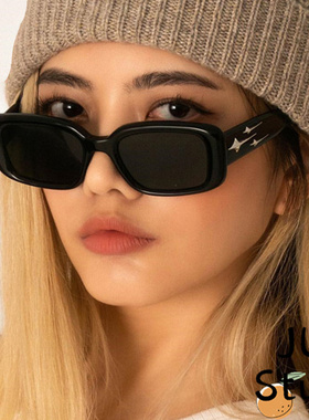 方形流星墨镜2023新款韩版时尚