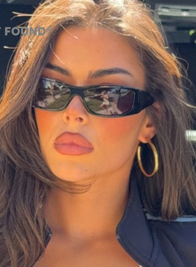 千禧年Y2K辣妹小脸防紫外线墨镜