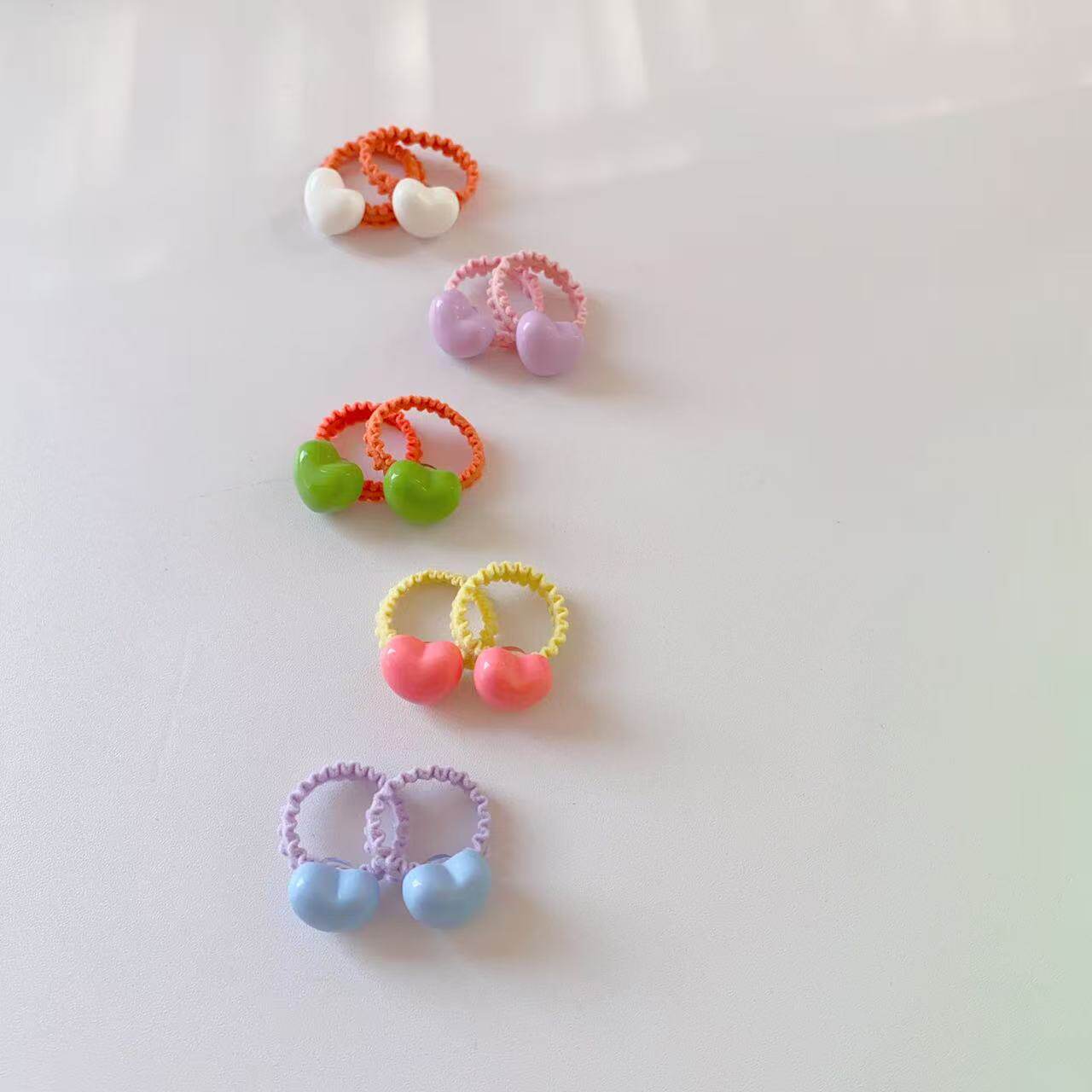 宝宝发圈不伤发儿童糖果色星星爱心头绳女童扎头发橡皮筋婴儿发绳
