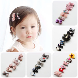 包邮手工婴儿发夹边夹 宝宝发夹儿童头饰发夹 全包布发卡