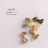 丹麦bow‘s同款 宝宝儿童手工蝴蝶结发夹发卡小号6CM多色可选