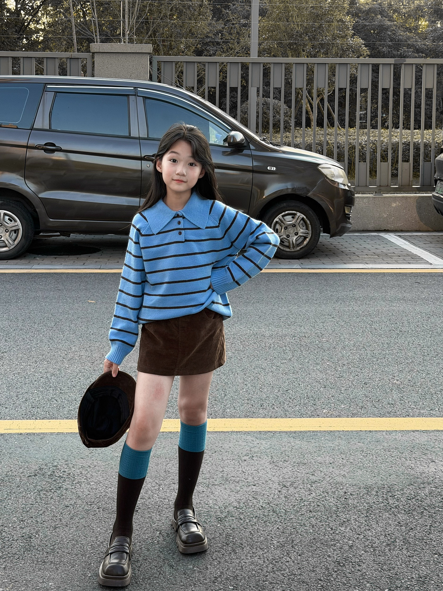 吉小可2026女童秋冬新款韩系针织外套儿童秋冬针织毛衣套装