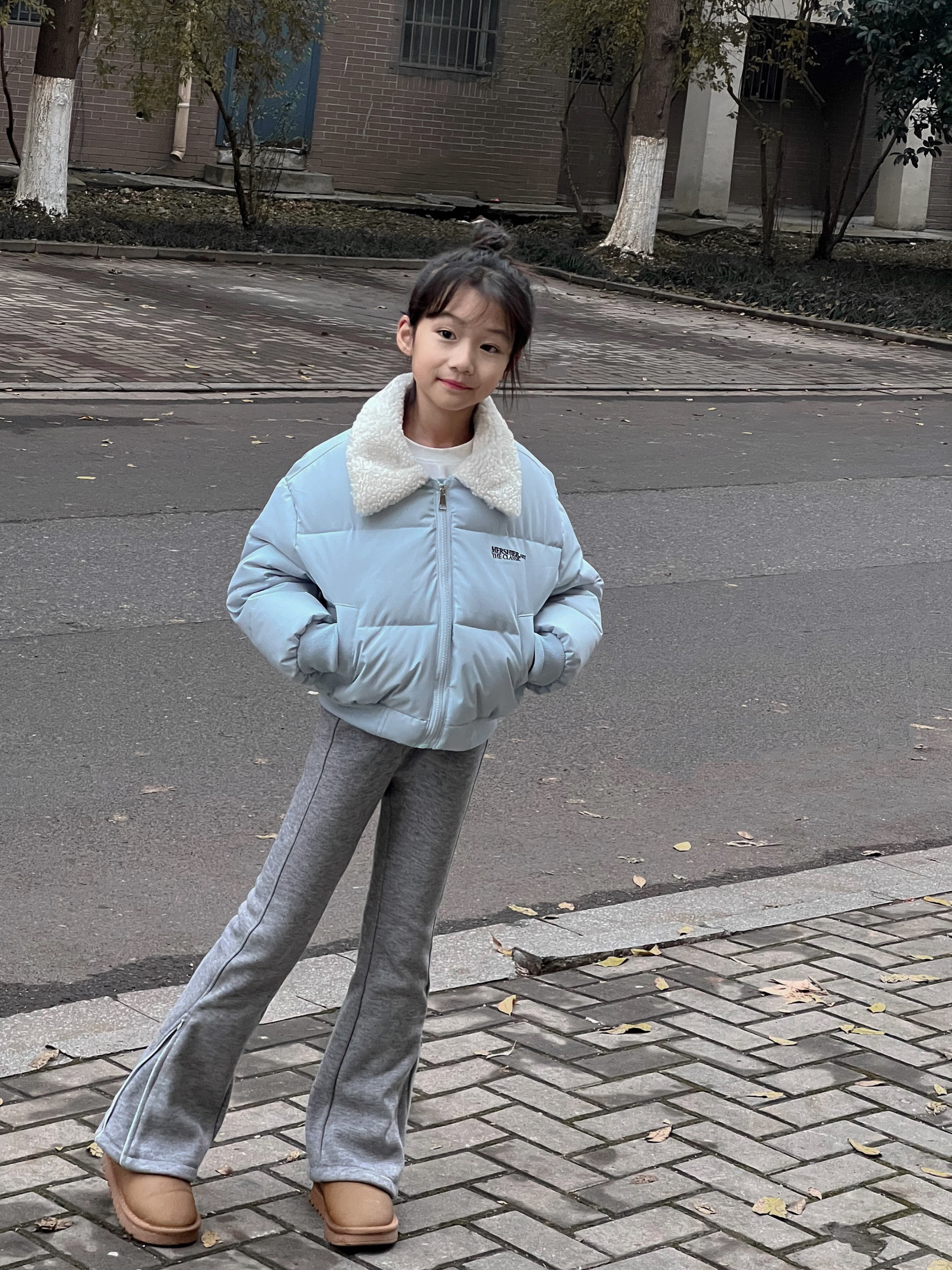 吉小可儿童棉衣2024冬季新款女童羽绒棉加厚外套中大潮童洋气棉服