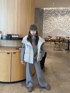 吉小可儿童棉马甲秋冬新款男女童韩版宽松加厚坎肩中大童外穿背心