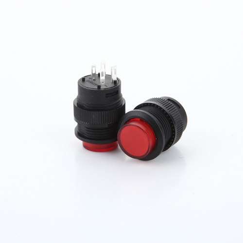 R16-503AD 带灯自锁开关按钮开关/ 圆形16MM 3A/250V红色