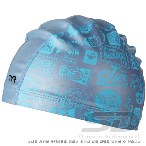 现货*韩国正品TYR双材料舒适透气游泳帽 个性图案
