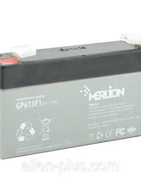 MERLION蓄电池GP613F1 6V1.3AH免维护可充电蓄电池