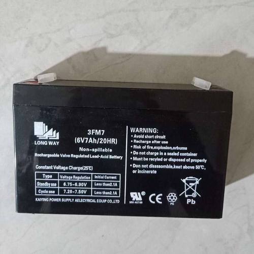 儿童电动汽车电瓶龙威牌 6v7ah 蓄电池LONG WAY 3FM7